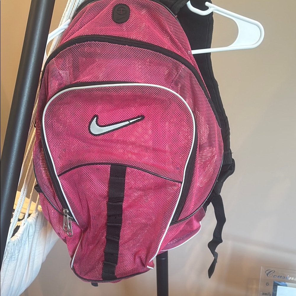 Nike Pink and Black Backpack
